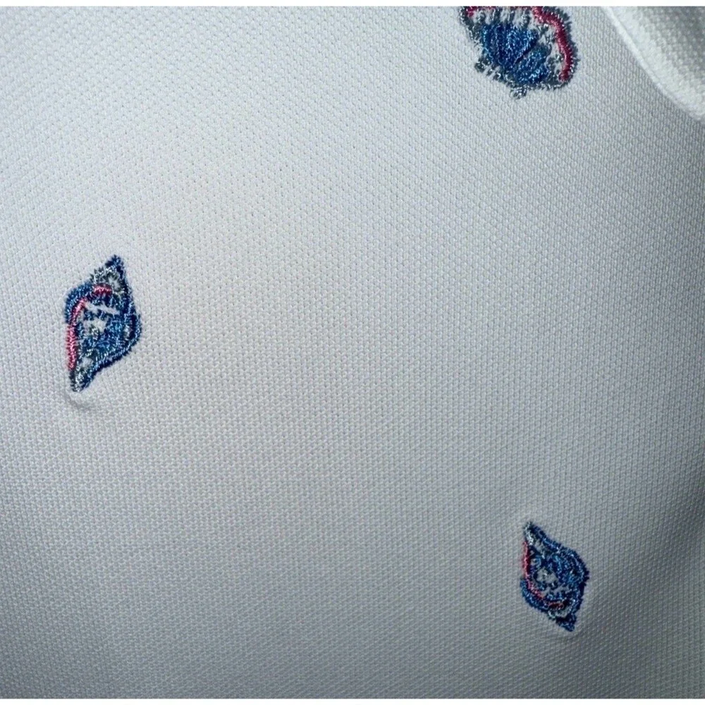 Lilly Pulitzer Luxletic Frida Polo Womens XL White UPF 50+ Gone Shellin NWT - Picture 5 of 7